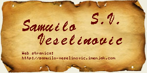 Samuilo Veselinović vizit kartica